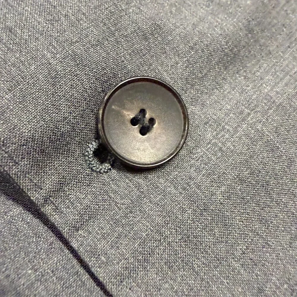 Hugo Boss Blazer Guabello 130s Wool Sport Coat Sharkskin Grey Huge/Genius 40R - Picture 4 of 12